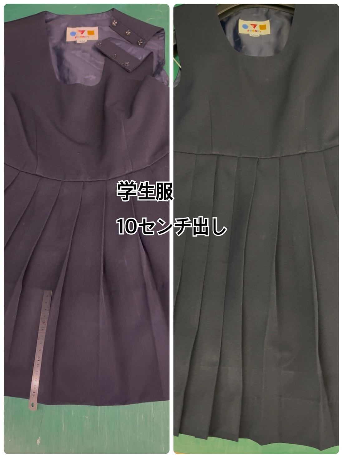 学生服ワンピース裾出しでお気に入りを長く着る方法